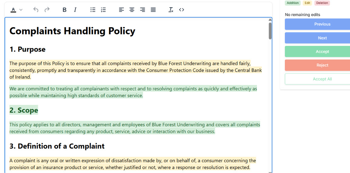 AI document review